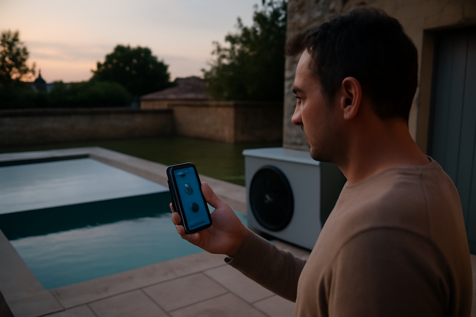 Chauffage piscine connecté économie : réglages